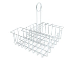 Square Wire Condiment Caddy w/ Sign Clip - Silver 19695