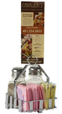 Salt and Pepper Caddy with Menu Clip, Set of 24 - Silver 19699