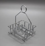 Salt and Pepper Caddy Chrome Plated Condiment Tray Basket 19700