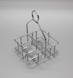 Salt and Pepper Caddy Chrome Plated Condiment Tray Basket 19700