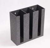 Cup Lid Organizer, 3 Compartments, Tabletop or Wall Mount - Black 19701