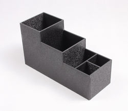 Condiment Organizer, 5 Compartments, Tabletop - Black 19706