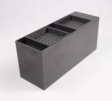 Condiment Organizer w/ (2) Drip Trays, 7 Compartments, Tabletop - Black 19707
