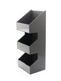 Tiered Condiment Organizer, 3 Compartments - Black 19711