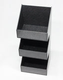 Tiered Condiment Organizer, 3 Compartments - Black 19711