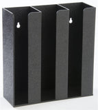 Condiment Organizer, 3 Compartments, Tabletop or Wall Mount - Black 19715