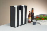 Condiment Organizer, 3 Compartments, Tabletop or Wall Mount - Black 19715