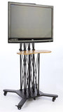 Portable TV Stand w/ Counter, Fits Monitors Up To 60", Truss-like, with Case - Black 19719