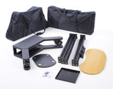 Portable TV Stand w/ Counter, Fits Monitors Up To 60", Truss-like, with Case - Black 19719