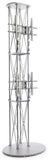 10' Portable TV Stand w/ 2 Mounts for Monitors up to 60", Truss-like - Silver 19722