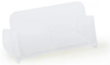 2-Pocket Acrylic Business Card Holder for Tabletop, Holds100 Cards Vertically - Clear 19749
