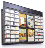 48-Pocket Business Card Holder for Wall, Push Dispense, Sign Holders,Fits 5760