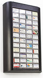 48-Pocket Business Card Holder for Wall, Push Dispenser, Header, Fits 4800