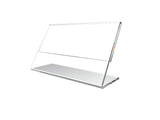 3.5 x 2 Acrylic Sign Holder with Slant Back Design for Business Cards - Clear 19780