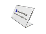 3.5 x 2 Acrylic Sign Holder with Slant Back Design for Business Cards - Clear 19780