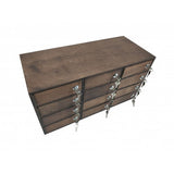 FixtureDisplays® 12-Slot Plywood Cellphone iPad Mini Charging Station Locker Assignment Mail Slot Box 15232