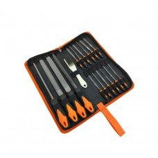 17 Pcs Premium Grade T12 Drop Forged Alloy Steel File Set with Carry Case, Precision Flat/Triangle/H 15291