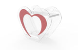 ®Heart Shaped Clear Plexiglass Lucite Acrylic Donation Charity Box Found-raising Box 20708