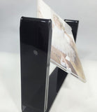 Frame, Acrylic Tabletop 3.3" x 5.1" suspended spinner picture frame menu holder 20709