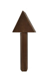 FixtureDisplays® Triangle Top with Pentagon Handle Wood Beer Tap Handle Header Keg Handle Faucet Pub Draft Marker Brand Generic for ferrule order 16681 16684 20977-5+20977-34