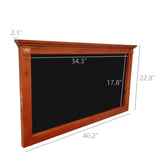 40X23 Horizontal Wood Deluxe Menu Board Black Board Wall Mountedm Promotion Sign 21188-H