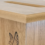 Wood Donation Boxes, Collection Boxes, Charity Boxes 11.89.5x15.8" Cross Dove 21396-KD