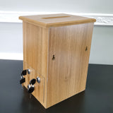 Wood Donation Boxes, Collection Boxes, Charity Boxes 11.8x9.5x15.8" Cross Dove 21396-KD