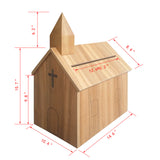 Church Steeple Box Collection Box Tithing Donation Box Fundraising Charity Box 21397