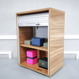 Roll up Door Gun Cabinet Treasure Chest 18X24.8X11.8" Garage Storage Man's Cove 21403