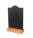 5.9"x 8" x 2.4" Desk Wooden Message Blackboard Tabletop Chalkboard with Base 21428-1