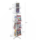 Greeting Card Rack Display Stand Shelf Wire Metal CDDVD Book Brochure Literature