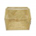 Fundraising Church Tithes Offering Building Fund with Lock and Keys, Made from Particle Board Wood Rustic Box Clear Cover 13.9"X9.4"X11.8" 21736