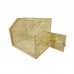 Fundraising Church Tithes Offering Building Fund with Lock and Keys, Made from Particle Board Wood Rustic Box Clear Cover 13.9"X9.4"X11.8" 21736