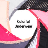 6PK Womens Cotton Underwear Lace Hipster Panties Briefs Assorted Colors 21801-M