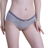 6PK Womens Cotton Underwear Lace Hipster Panties Briefs Assorted Colors 21803-M