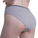 6PK Womens Cotton Underwear Lace Hipster Panties Briefs Assorted Colors 21803-M