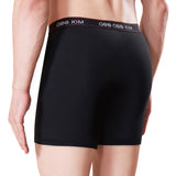 5PK Men's Soft Cotton Boxer Briefs Fly Front Underwear Mesh Fly Pouch Size: M. Fit for waist size: 27.6 21814-M