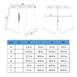 5PK Men's Soft Cotton Boxer Briefs Fly Front Underwear Mesh Fly Pouch Size: L. Fit for waist size: 30 21816-L
