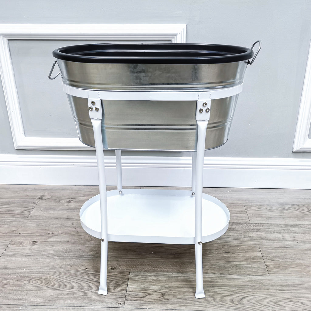 Tub Stand for Ice Bucket Party Mobile Drink Beverage Rack Station Refr ...
