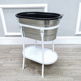 Tub Stand for Ice Bucket Party Mobile Drink Beverage Rack Station Refreshment 21844