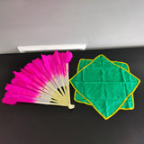 Dance Fan & Handkerchief Set Octagonal Towel Cloth Dongbei Yangge Handkerchief 21847