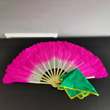 Dance Fan & Handkerchief Set Octagonal Towel Cloth Dongbei Yangge Handkerchief 21847