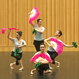 Dance Fan & Handkerchief Set Octagonal Towel Cloth Dongbei Yangge Handkerchief 21847