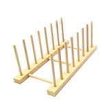 Wooden Dish Rack Dishes Drainboard Drying Drainer Plate Storage Holder Stand Kitchen Dish Cabinet