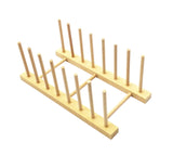 Wooden Dish Rack Dishes Drainboard Drying Drainer Plate Storage Holder Stand Kitchen Dish Cabinet