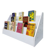 Countertop Book Shelf Display Greeting Card Rack 3 Tier Literature Magazine 2904-white