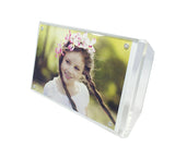 Frame, Acrylic Tabletop 4" x 6" Magnetic Close Photo/ Menu Frame Clear/Frosted