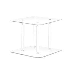 12X12X6" Clear Riser Acrylic Transparent Plexiglass Pedestal Table Display Podium 2X10136-12X12"+4X10134-6"