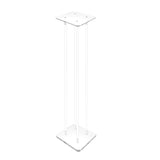 6X6X36" Clear Riser Acrylic Transparent Plexiglass Pedestal Table Display Podium 2X10136-6X6"+4X10135-36"