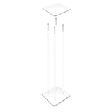 6X6X36" Clear Riser Acrylic Transparent Plexiglass Pedestal Table Display Podium 2X10136-6X6"+4X10135-36"